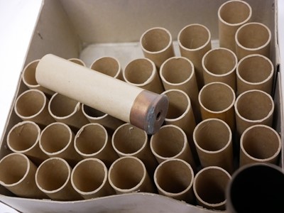 Lot 419 - 4 bore cartridge cases, including ten brass...