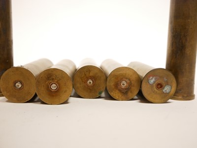 Lot 419 - 4 bore cartridge cases, including ten brass...