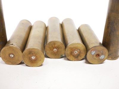 Lot 419 - 4 bore cartridge cases, including ten brass...