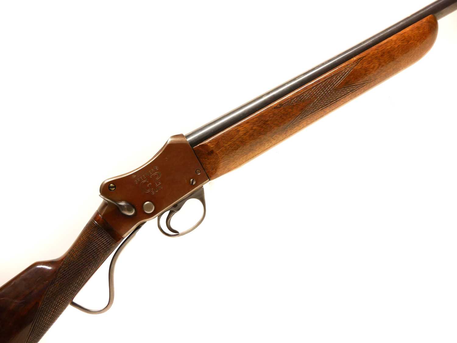 Lot 287 - Greener GP 12 bore shotgun, Martini lever...