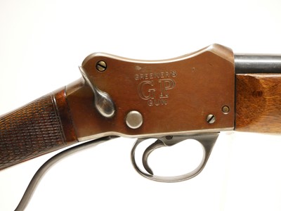 Lot 287 - Greener GP 12 bore shotgun, Martini lever...