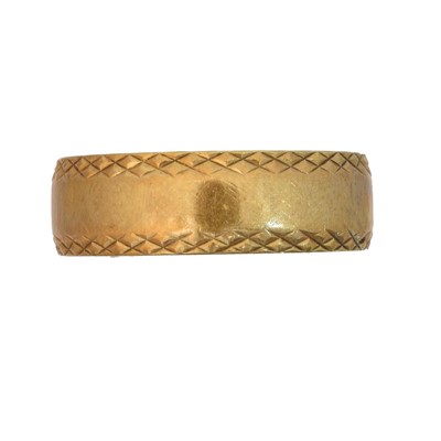 Lot 58 - An 18ct gold band ring