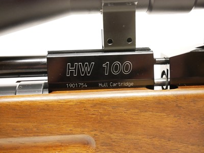 Lot 72 - Weihrauch HW100 .22 air rifle, 20 inch barrel...