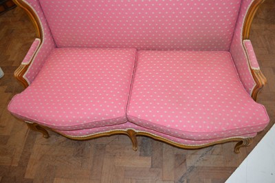 Lot 343 - Victorian wingback two-seater settee