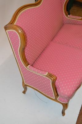 Lot 343 - Victorian wingback two-seater settee