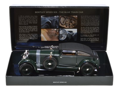 Lot 204 - Minichamps 1:18 scale model of a Bentley Speed Six - The Blue Train Car