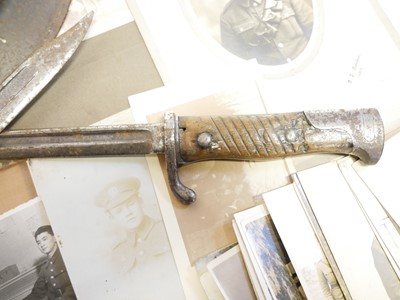 Lot 106 - Lee Enfield No.5 bayonet, also a Mauser S.98...