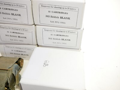 Lot 368 - .303 blank cartridges, contained within seven...