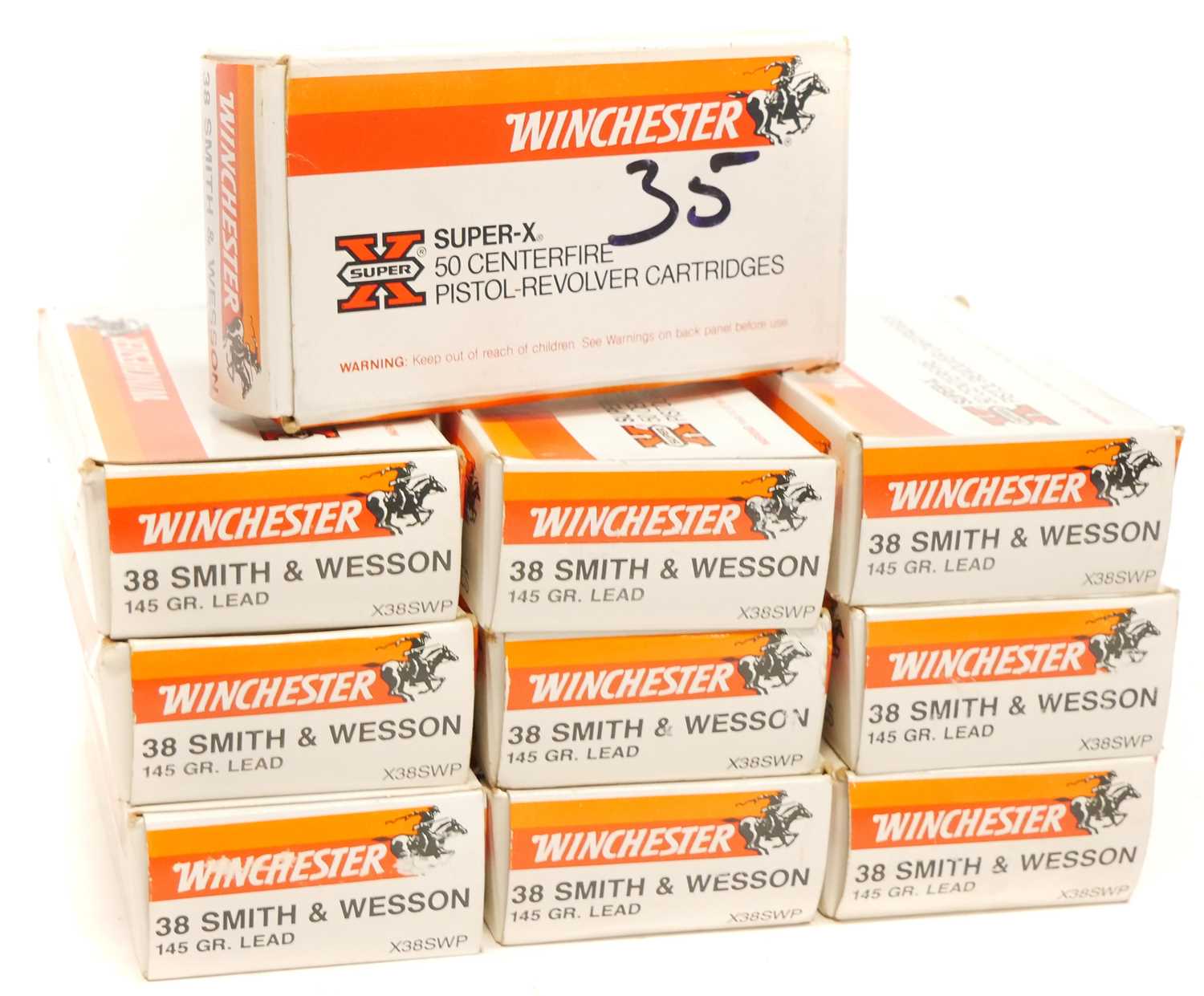 Lot 376 - .38 Smith and Wesson Winchester ammunition,...