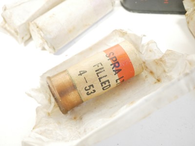 Lot 379 - Nine 1" Flare Gun cartridges, three contained...
