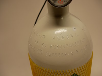 Lot 602 - Hydro Tech Compressed air bottle with adaptor...