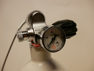 Lot 602 - Hydro Tech Compressed air bottle with adaptor...