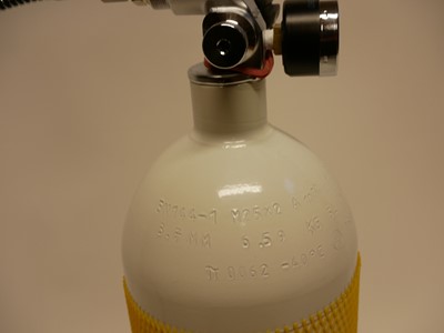 Lot 602 - Hydro Tech Compressed air bottle with adaptor...