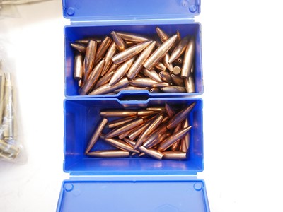 Lot 410 - .338 Lapua Magnum components, approximately...
