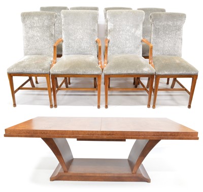 Lot 49 - Extending Dining Table and Eight Chairs