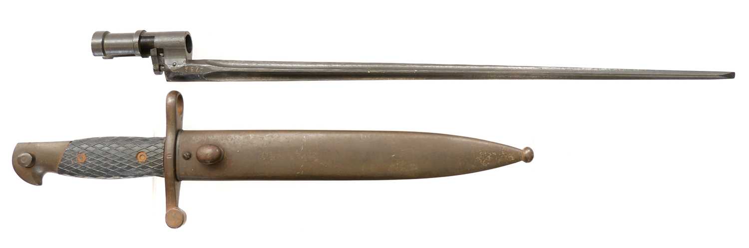Lot 107 - Two bayonets, to include a Russian M1891/30...