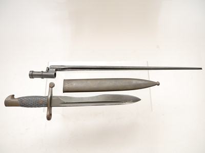 Lot 107 - Two bayonets, to include a Russian M1891/30...