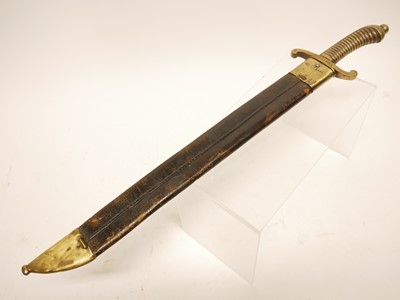 Lot 105 - German pioneer M.1845 short sword and scabbard,...