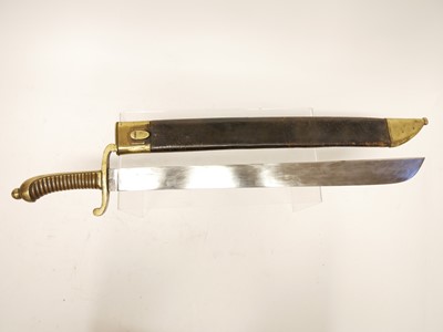 Lot 105 - German pioneer M.1845 short sword and scabbard,...
