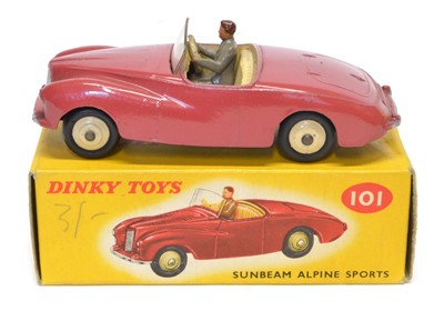 Lot 213 - Dinky Toys 101 Sunbeam Alpine Sports car