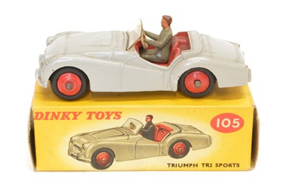 Lot 215 - Dinky Toys 105 Triumph TR2 Sports Car