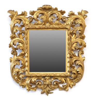 Lot 19th Century Continental Giltwood Wall Mirror