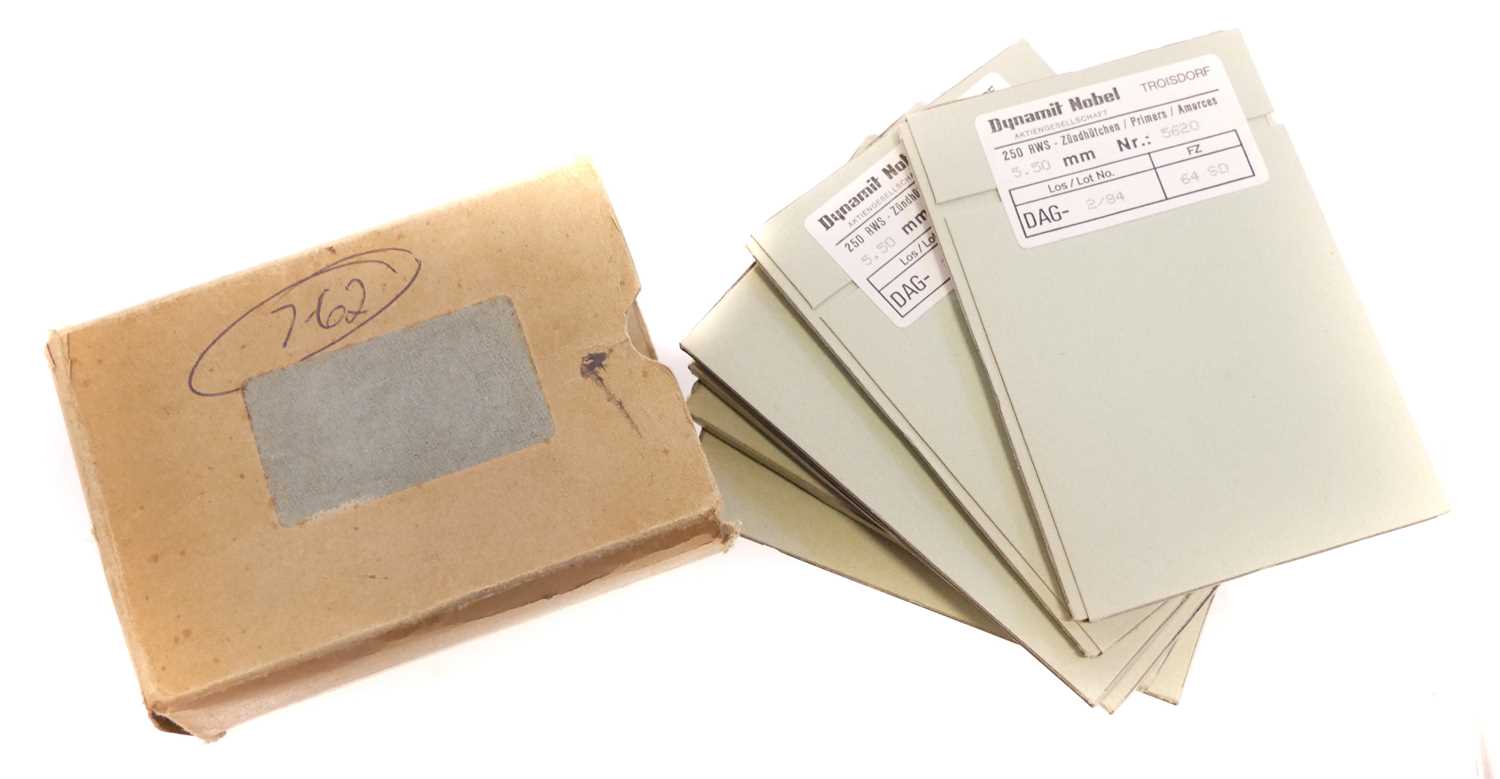Lot 394 - 1500 Nobel 5.5mm Berdan primers. UK FIREARMS...