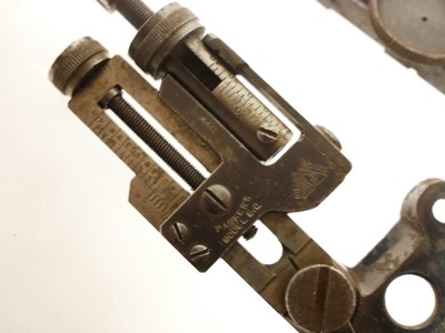 Lot 349 - Target rifle sights, to include an A G Parker...