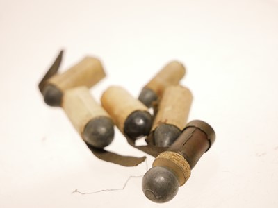 Lot 364 - Six original muzzle-loading revolver...