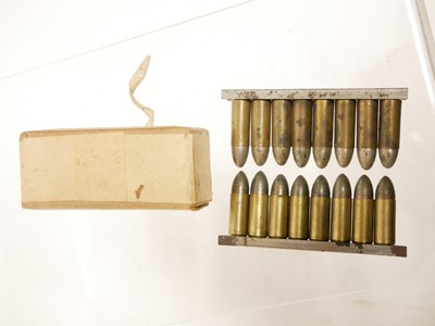 Lot 135 - Sixteen original inert 9 X 23mm cartridges in...