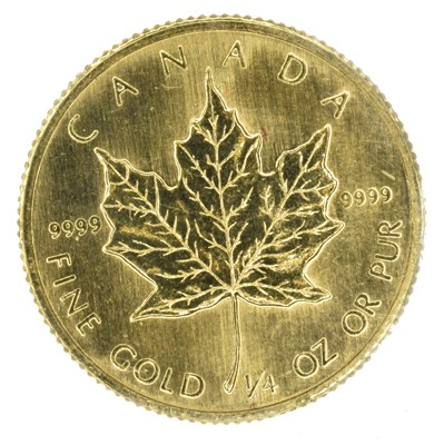 Lot 67 - Canada, Queen Elizabeth II, 10 Dollars, 1983, Maple Leaf gold coin.