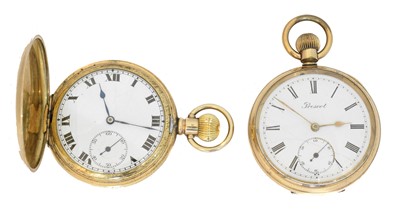 Lot 152 - Two gold plated pocket watches