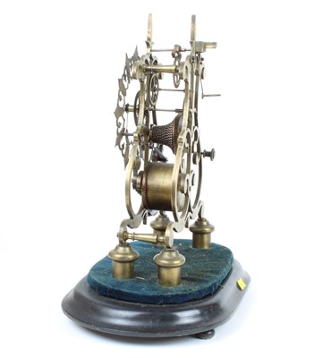 Lot 255 - Early 20th Century Single Fusee Skeleton Clock
