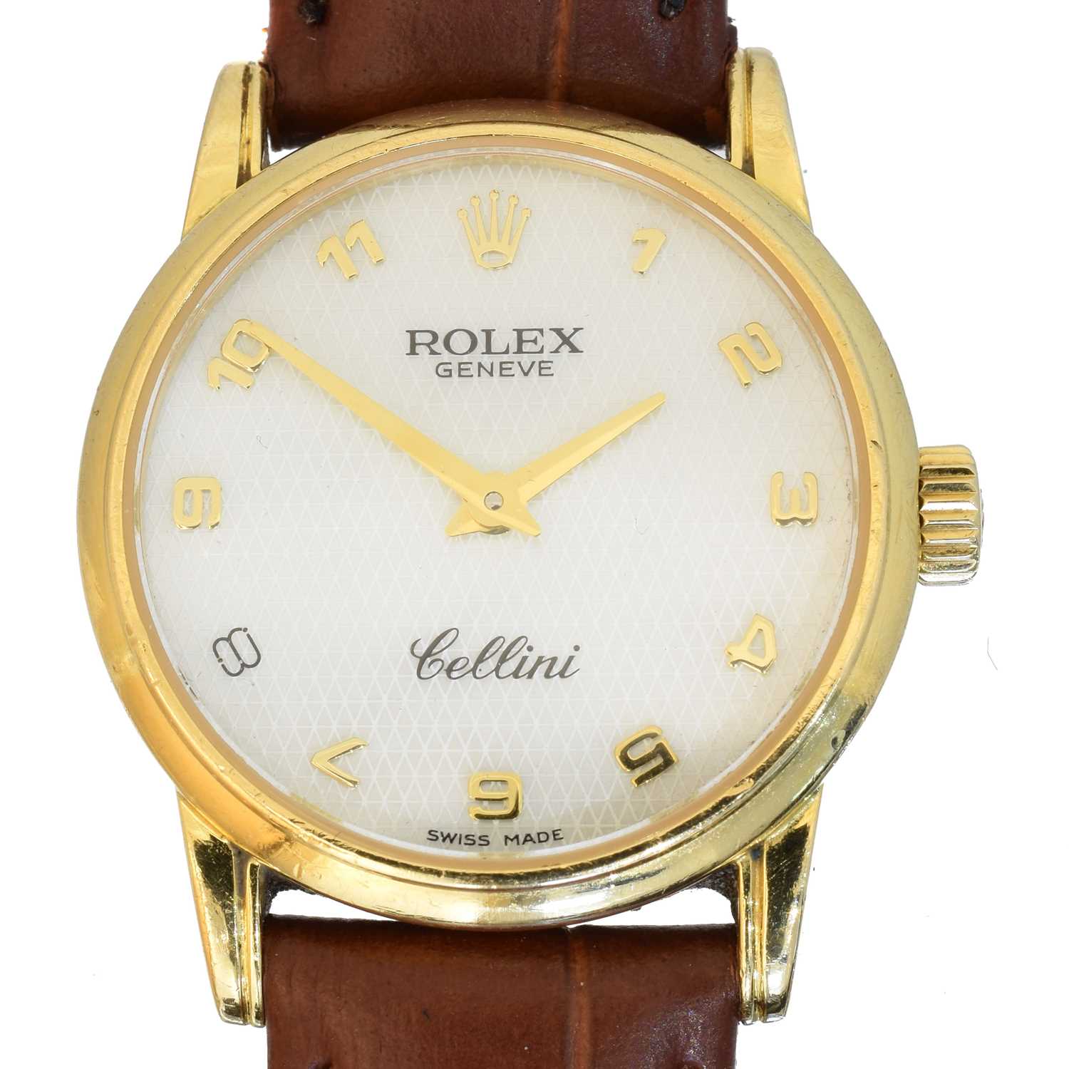 Lot A ladies 18ct gold Rolex Cellini wristwatch