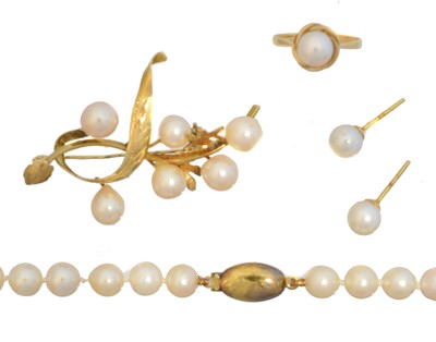 Lot 38 - A selection of cultured pearl jewellery