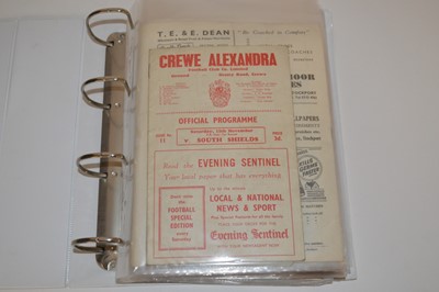 Lot 39 - Crewe Alexandra FA Cup Programmes
