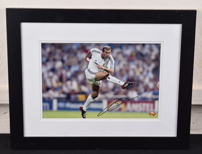 Lot 65 - Zinedine Zidane Signed Photograph