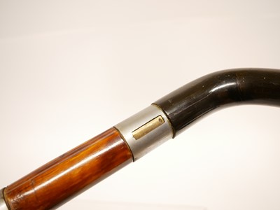 Lot 291 - .410 walking stick shotgun, with horn grip and...