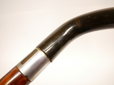 Lot 291 - .410 walking stick shotgun, with horn grip and...