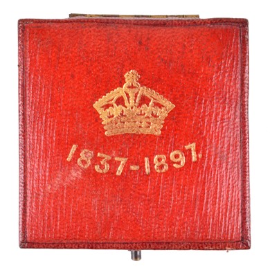Lot 75 - A Victoria 1897 Diamond Jubilee silver medal in original case.