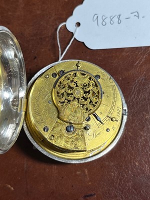Lot 270 - A Victorian silver pair cased pocket watch by John Winstanley Jr