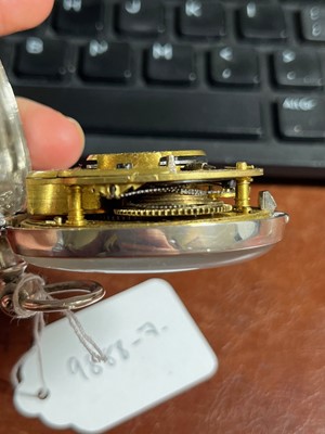 Lot 270 - A Victorian silver pair cased pocket watch by John Winstanley Jr