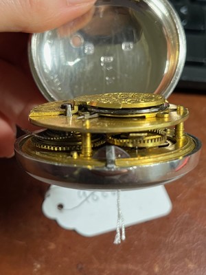 Lot 270 - A Victorian silver pair cased pocket watch by John Winstanley Jr