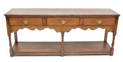 Lot 364 - Oak Dresser Base of 18th Century Design by Titchmarsh and Goodwin