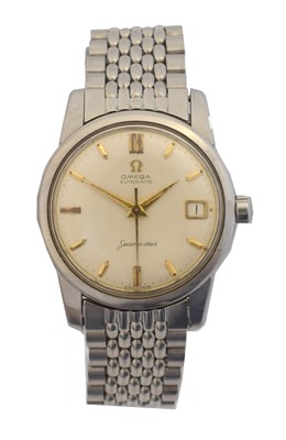 Lot 199 - A 1950s stainless steel Omega Seamaster automatic wristwatch, ref. 2849-1SC.
