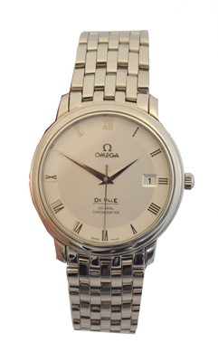 Lot 204 - A stainless steel Omega De Ville Co Axial Chronometer automatic wristwatch