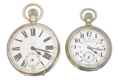 Lot 134 - A Goliath 8 day open face pocket watch