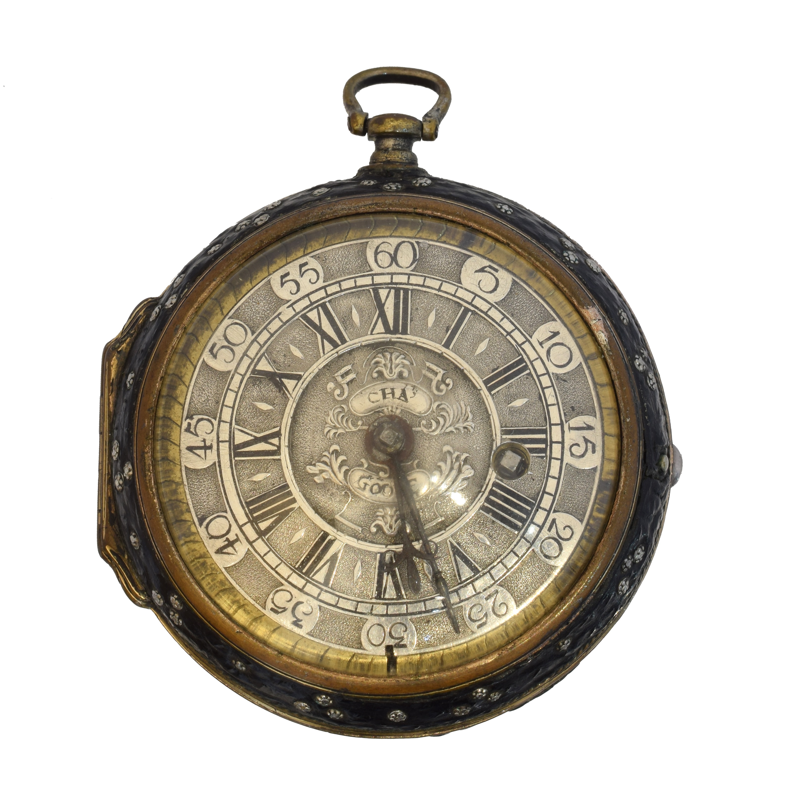 Lot 254 - A late 17th/early 18th century pocket watch
