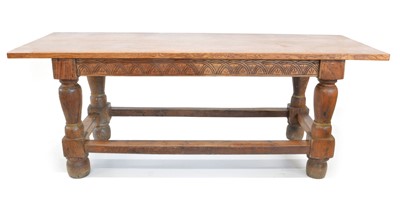 Lot 331 - 18th Century and Later Oak Refectory Dining Table