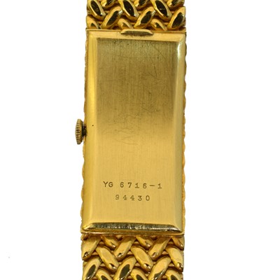 Lot 189 - An 18ct gold Bueche Girod manual wind wristwatch